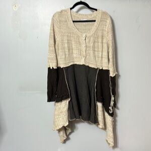 Wicked Stitch of the West Boutique Handmade Bohemian cardigan sweater Size L